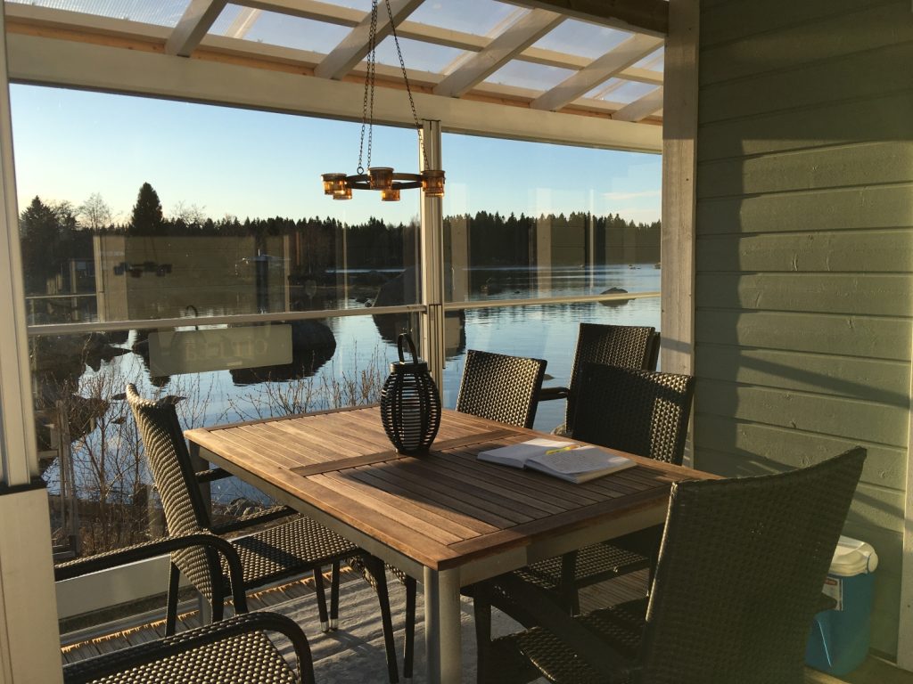 terrassinglasning terassilasitus